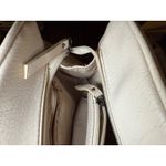 Nicole Miller Vintage White Embossed Textured Chic Chain Strap Shoulder Handbag Photo 10