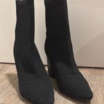 Calvin Klein Black Heeled Boots Sleek Ankle-Length Photo 0