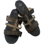 Abeo Gillian Neutral Women's Sandals Slides Adjustable Straps Dress Heels Sz 9 Black Photo 0