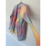 SheIn Rainbow Open Front Knit Cardigan Ombre Colorful Rainbow Pastel Cottagecore Soft Photo 7