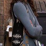 Ecote Ecoté Urban Outfitters Blue Intarsia Patterned Shawl Cardigan - Size M Photo 1