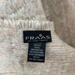 FRAAS The Scarf Company Wool Blend Fringe Oatmeal Cozy Textured Grid Winter White Photo 2