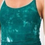 Athleta  Teal/White Tie-Dye Seamless
Tank Top Photo 0