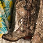 Golden Guns Studded Rhinestones Western 5664 Cowboy Boots 8 Photo 1