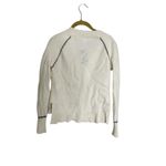 Veronica Beard  100% Cashmere Cream Varsity Sweater Small Photo 1