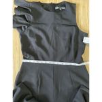 Julia Jordan Womens Wide Leg Jumpsuit Black Size 6 One-Shoulder Ruffled Elegant Photo 6