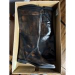 Free People NEW  Black Brown Like Lightning Tall Boots Size 8 Tortoise Riding Photo 4