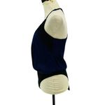 Socialite Women's Blue Black Lace Trim Sleeveless Bodysuit Racerback Small Photo 4