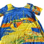 Jams World Low Tide Beach Sailboat Boat Print Dress Maxi Short Sleeve Sz Medium Photo 8