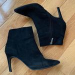 Bamboo Black Ankle Booties Heels Photo 2