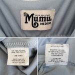 Show Me Your Mumu  Caitlyn Ruffle Maxi Dress Cold Shoulder Steel Blue Chiffon M Photo 12