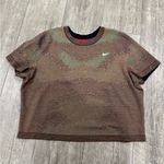 Nike  Women's Olive and Brown reverse two ways to wear Crop Top Photo 8