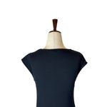 Ted Baker  Black Jersey Knit Abstract Floral Print Crew Neck Sheath‎ Dress Size S Photo 3