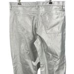 Universal Threads Universal Thread 90s Baggy Jeans Metallic Silver Straight Leg Cotton Size 12 Photo 3