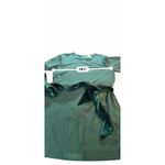 Badgley Mischka Belle Green Dress with Velvet Cuffs and Belt - Size 12 Photo 11