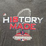 Majestic EUC Red Sox 2018 World Series History Made Grey Tee Shirt, Size Small Photo 1