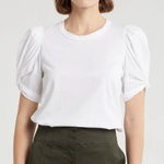 ALC Frank A.L.C. Kati Ruched Puff Sleeve T-Shirt Photo 0