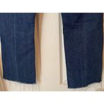 NoEnd Denim Farrah Kick Flare Jeans Sz 27 Med. Dark Wash Frayed High Low Hem USA Blue Photo 9