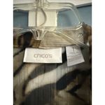 Chico's ‎ Leopard Print Sleeveless Casual Draped Open Front Cardigan Size M (1) 8 Photo 4