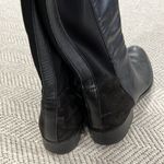 Luichiny Tall Boot Brown Leather and Fabric Over the Knee Riding Boots Black Size 8 Photo 5