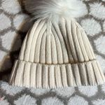 J.Crew Cozy Cream Knit Pom-Pom Beanie, warm and stylish, ribbed knit Photo 2