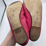 LANVIN Paris Pebbled Leather Magenta Pink Ballet Flats size 35.5 US 5 luxury Photo 4