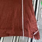 Soft Surroundings Crew Neck Tee size Small Red Brown Comfy Lounge Elevated Basic Photo 5