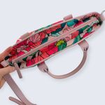 Vera Bradley Vintage Floral Pink Casual Satchel Vegan Large Crossbody Bag $108 Photo 6