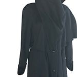 Vintage Forstmann Black Merino Wool Cape Collar Embroidered Velvet Princess Coat Size undefined Photo 12