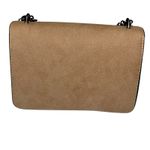 Unbranded Faux Suede Shoulder Bag Rhinestone Pearl Detail Chain Strap Brown Boho Photo 3