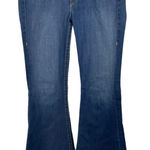 True Religion Raegan Low Rise Bell Bottom Flare Gold Back Patch Jeans Size 32 Photo 0