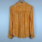 Bailey 44 Shirt Women's S Orange Katrina Wavy Striped Long Sleeve Button‎ Front Photo 5