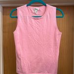 Lilly Pulitzer  Pink Light Knit Cotton Blend Vest Tank Top - size M Photo 0