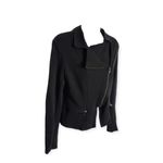 Disney Womens Beauty & The Beast Black Moto Asymmetrical Bomber Jacket - Sz M Photo 4