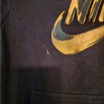 Nike black cowl neck hoodie good Swoosh Logo size small Photo 2
