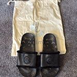 Johnny Was  calme Astrology black slide pool slide sandals Photo 0