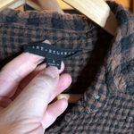 Jane and Delancey  Brown Black Gingham Checkered LS Button Up Shirt Size Small Photo 3