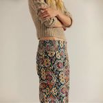 Free People XL Lunan Crop Harem Cord Printed Jeans NWT Bohemian Retro 60s 70s Photo 2