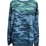 Splendid  Green Camo Camouflage Crew Neck Sweater Size Medium Photo 0