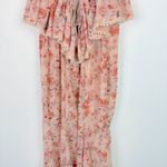 La Maison Talulah The Faithful Maxi Dress Pink Floral Pearl Size Small S EUC Photo 10