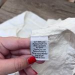 Johnny Was ‎ white linen pants with embroidered pattern size large Photo 4