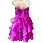 Elegant Purple Ruffle Holiday Sleeveless Party Dress by PRETTY MAIDS ~ Women's 8 Photo 2