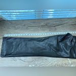 Mother‎ Denim The Insider Ankle Black Faux Leather Wax On Wax Off Jeans size 29 Photo 11