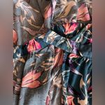 Xhilaration  Floral Shoulder Off Dress, Size M Open , Tie One Button Summer Beach Photo 12