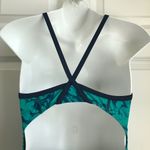 Sporti Light Wave Thin Strap One Piece Swimsuit Size 32 Green Photo 4