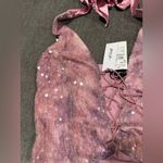 Nasty Gal Blush Sequin Lace-Up Halter Photo 10