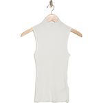 Madewell  Amel Sweater Tank Women's XS White Ribbed Sleeveless Funnel Neck NWT Photo 9