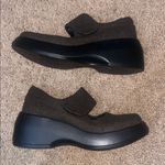 Unif Gavo Mary Jane Chunky Platform Felt Upper Brown Black 9 Photo 5