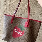 Coach Strawberry Print Purse Photo 1