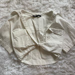 ZARA  Cropped Linen Crop Top Photo 0